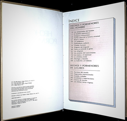 Hechos Y Pormenores, De Selecciones Del Reader's Digest (Usado)