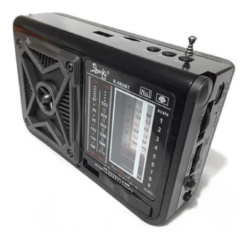 Radio Emergencias 7 Bandas Am Fm Sw Usb Blu Solar Recargable