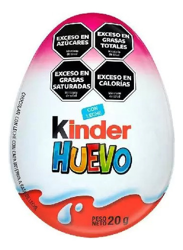 Huevo Kinder Sorpresa Para Niña Chocolate Con Leche