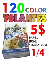 Comprar Impresión De Volantes Flyer 120 Full Color 1\u002F4 Bond X 5$