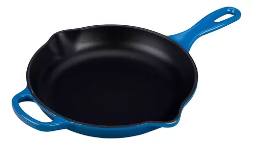 Le Creuset Signature Cacerola de hierro fundido esmaltado, 2.25 cuartos de  galón, color azul (Marseille)