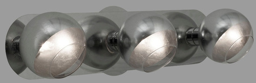 Imagen 1 de 3 de Aplique Plata 3 Luces G9 Cromo Espejo Ideal Baño