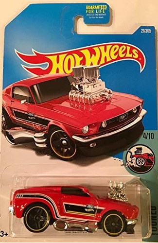 Hot Wheels 2017 Tooned '68 Mustang Tooned 27/365, Rojo