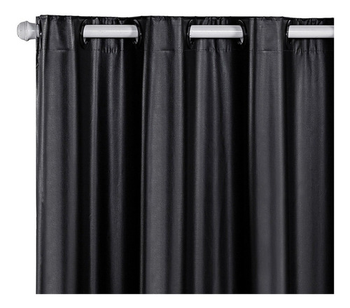 Cortina Blackout Pvc Corta 100 % A Luz 2,80 X 1,60 Premium Cor Preto