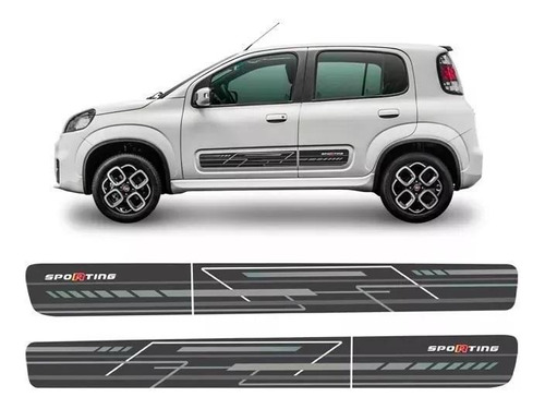 Kit Faixas/adesivos Fiat Uno Sporting 2015 2016