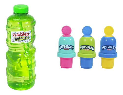 Fubbles Premium Solución De Burbujas De Larga Duración 32 Oz