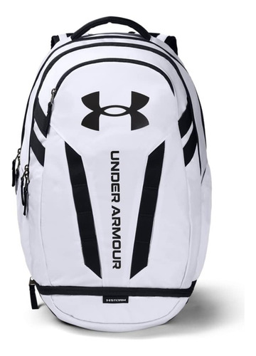 Mochila Impermeable Under Armour Espacio Tenis Entrenamiento Gym Deportiva Laptop 15 Pulgadas Color Blanco Diseño De La Tela Lisa