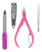 Comprar Kit Manicure Corta Cuticula Corta Uñas Lima Pinza 