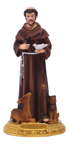 Estatua De San De Asís St. Figura Figura Decorativa Regalo