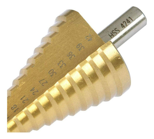 Broca De Cono Escalonado Hss, 4-42 Mm, 14 Tamaños