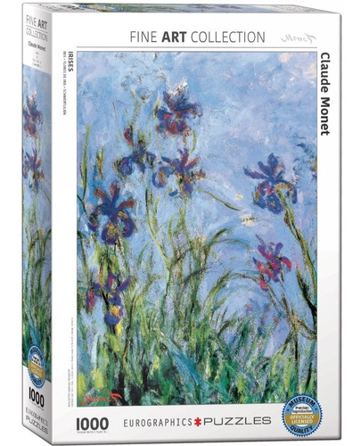 Puzzle 1000 Piezas Monet Irises - Eurographics  