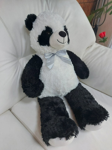 Urso Panda De 80cm Pelúcia Macia Antialergica Casa Dos Ursos