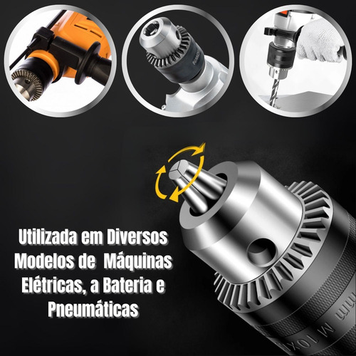 Mandril Com Chave 3/8 Rosca 1,5-13mm Universal Castanhas