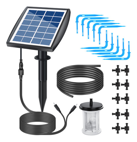 Sistema De Riego Solar Con Kit Alimentado Drip House Plants