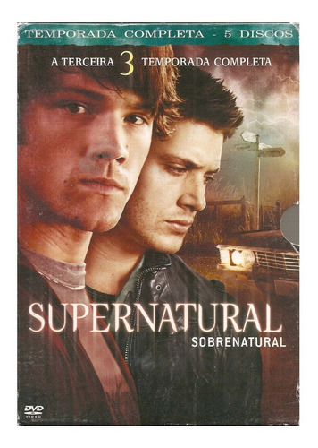 Dvd(5) Supernatural (sobrenatural) 3ª Temporada Completa