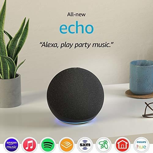 Echo (4ta Generación) | Con Sonido De Alta Calidad, Hub De S