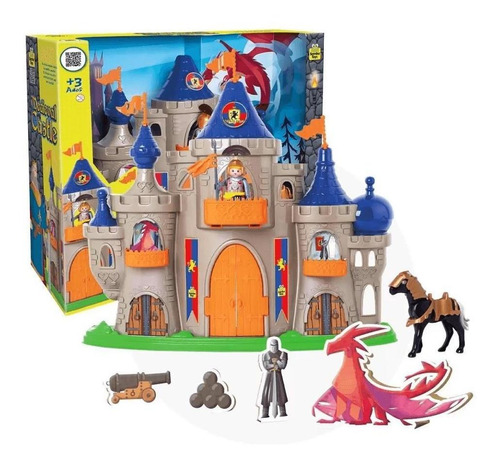 Castelo Medieval Com Boneco 0461 - Samba Toys