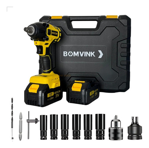 Chave De Impacto Profissional 320 Nm 21v Bivolt Com Soquetes
