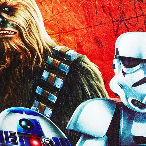 Star Wars Alfombra Hd Digital Ep 5 Darth Vader, Yoda, Chewba