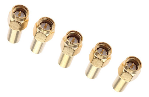 5x Terminal Tapa Carga Simulada 2w 50ohm Chapado En Oro