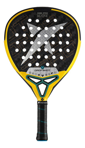 Raquete De Padel Drop Shot Axion Attack 2024 Cor Amarela