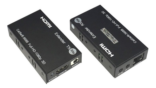 Kit Extender Hdmi Por 1 Utp Cat 6 Trautech Hasta 30 Metros