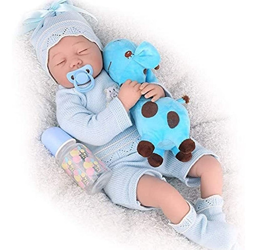 Charex Realista Reborn Baby Doll Niño Durmiendo, Muñecas R