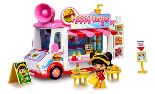 Pinypon Vehículo Hamburguesería Con Figura 17210 Tictoys F