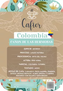 Cafe Colombia Cañon De Las Hermosas 1/2kg Cafier