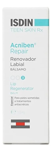 Bálsamo Acniben Repair Renovador Labial Isdin X 10 Ml