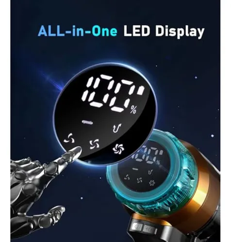 Aspiradora Inalámbrica De 600 W, 55 Kpa, Hasta 55 Minutos,