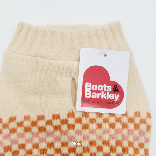 Suéter Para Perros Y Gatos Naranja Con Rayas Boots & Barkley