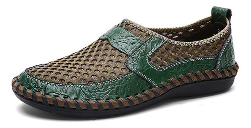 Zapatos Casuales De Hombre Mocasines De Cuero