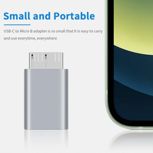Adaptador Usb C A Micro B De Poyiccot, Cable Tipo C A Micro