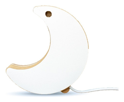Imagen 4 de 4 de Lampara Luna Decorativa Nordica Escandinava Interruptor