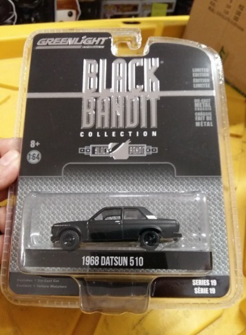 Imagen 1 de 2 de Greenlight Black Bandit 1968 Datsun 510 Negro 1:64