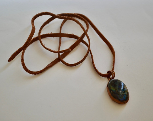Imagen 8 de 8 de Collar Piedra Labradorita, Signo Zodiacal Cancer, Cod1