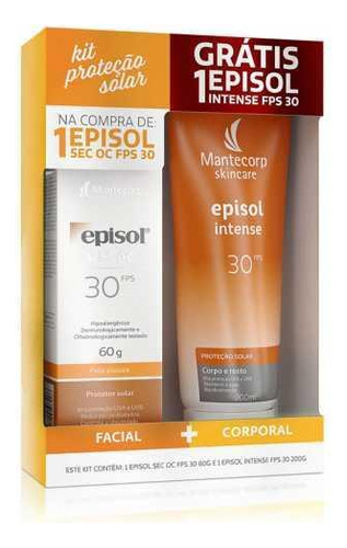 Protetor Solar Episol Facial Sec Oc Fps30 60g+intense Fps30