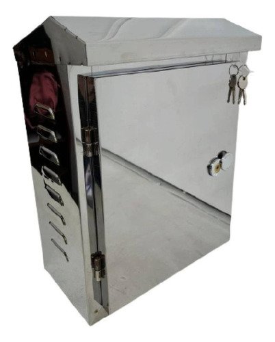 Gabinete Metalico Acero Inoxidable 400x300x180  Dvr 4/8ch