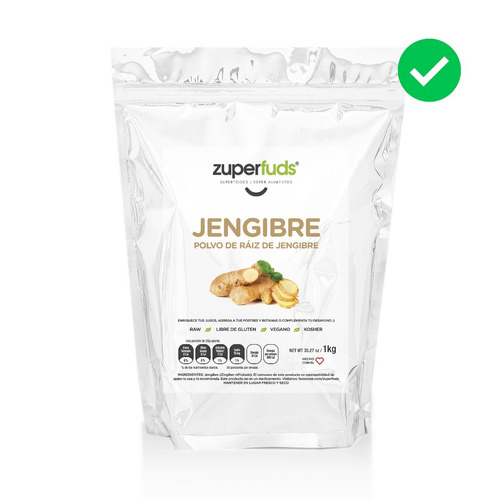 Jengibre Premium 1 Kg (polvo De Raíz Zingiber Officinale) *