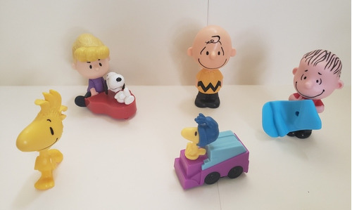 Mcdonald's - Snoopy Y Charlie Brown , Peanuts - 5 Juguetes 