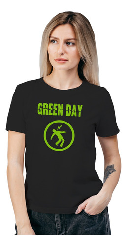 Polera Mujer Green Day Warning Algodón Orgánico Mus88