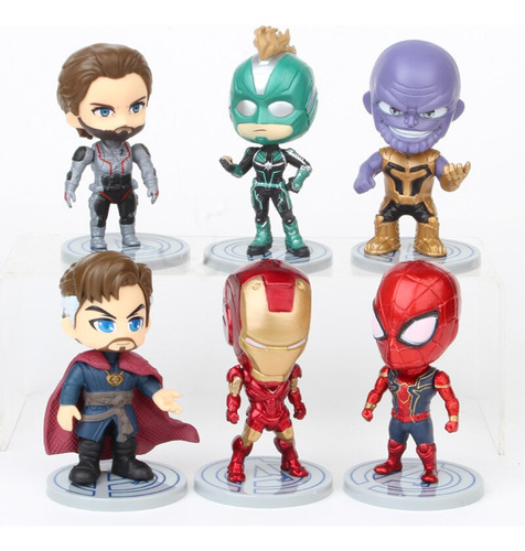 Juego De 6 Juguetes Para Maquetas De Figuras De Iron Man Spi