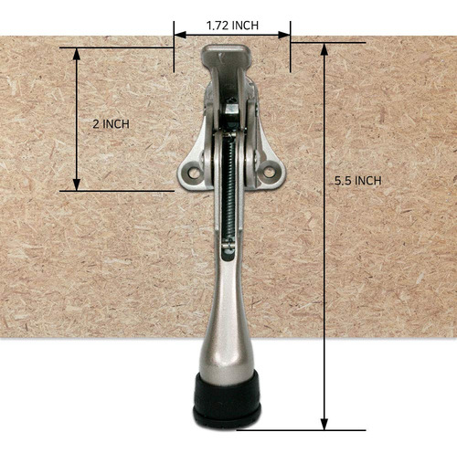 Tope Para Puerta De Un Solo Toque 4 Pulgadas Altura Ajustabl