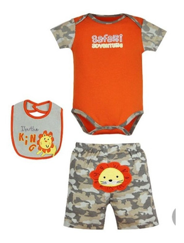 Conjunto Bebes Niña Niño Set Body Pantalón Y Babero