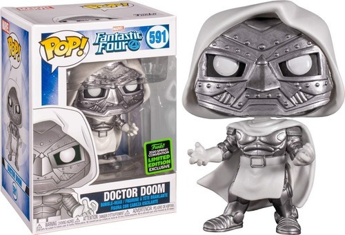 Boneco Funko Pop Marvel Doctor Doom 591 Quarteto Fantastico 