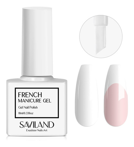 Saviland Esmalte De Unas De Gel Frances, 1 Unidad De 0.3 Fl