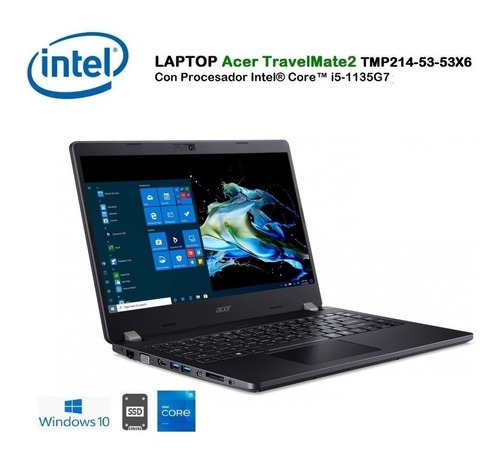 Laptop Acer P2 Core I5-1135g7 8gb 512gb 14hd W10