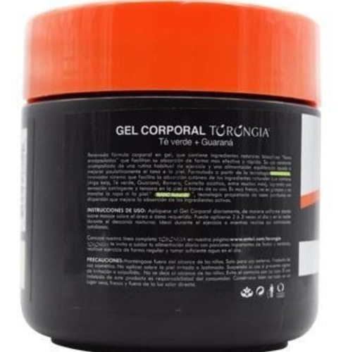 Gel Corporal Torongia Te Verde Guaraná Reafirmante 475 G