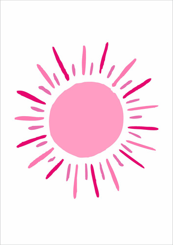 Cuadro Decorativo Pink Boho A4 En Mdf | Vinilo Design